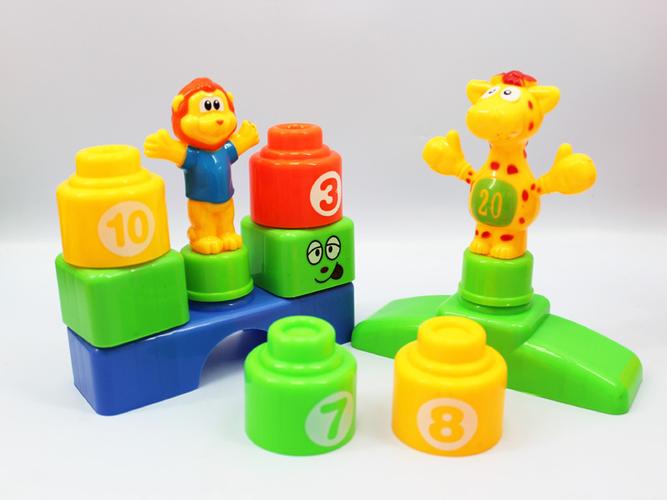 热销产品背包积木 儿童玩具积木54块 益智玩具diy玩具ylh235-23