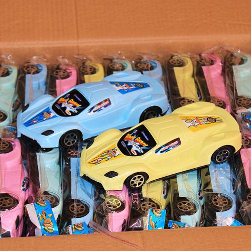 儿童玩具车模型塑料力推滑行跑车地摊玩具2元百货批发